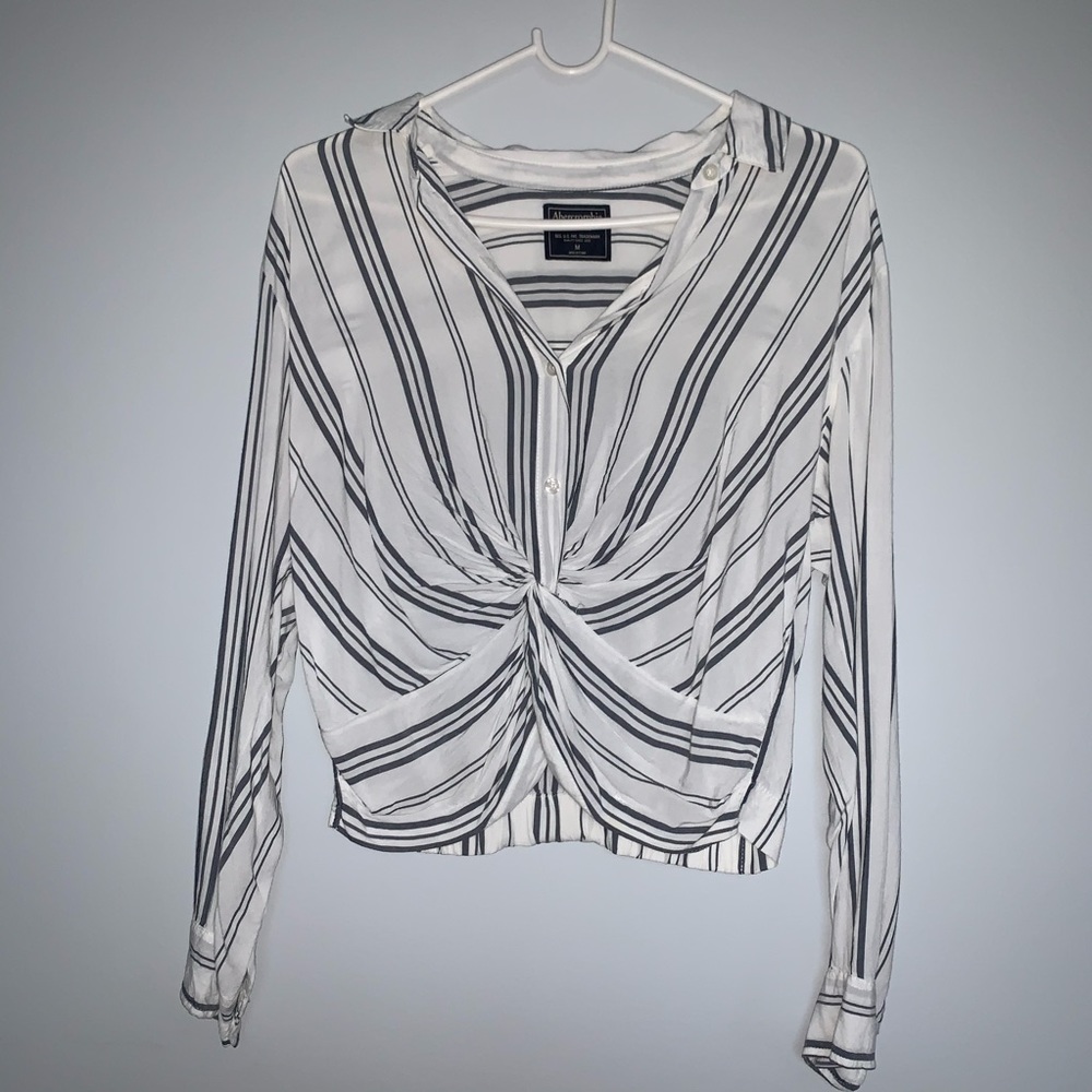 Abercrombie Wrap Button Down Blouse